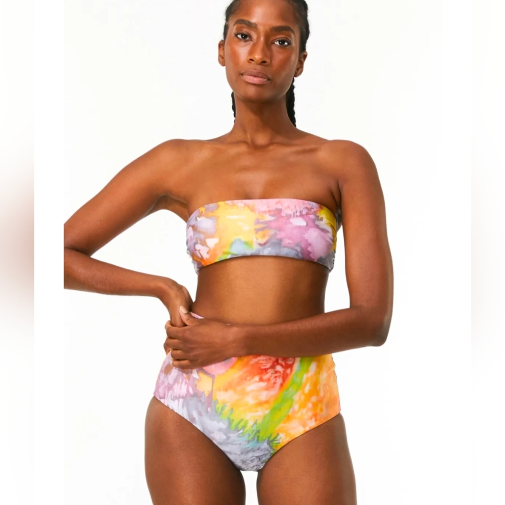 NWT Mara Hoffman Lei And Abigail Bikini Set XL Swimsuit  Two Piece -
